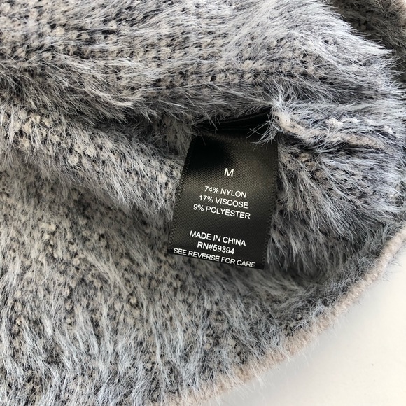 Solutions! Gray + Black Leopard print sweater - Picture 3 of 4